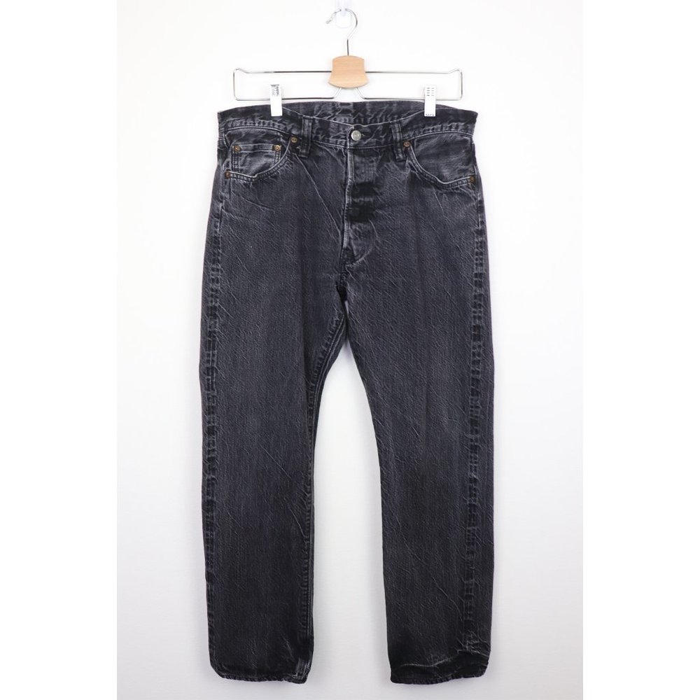 Sugar Cane Co Selvedge Jeans Faded Black Japanese Rigid Denim Lot 470 34 x 34
